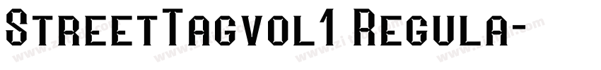 StreetTagvol1 Regula字体转换